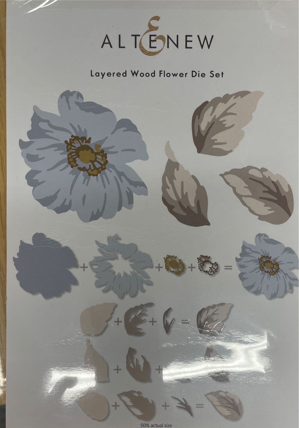 Altenew Layered Wood Flower