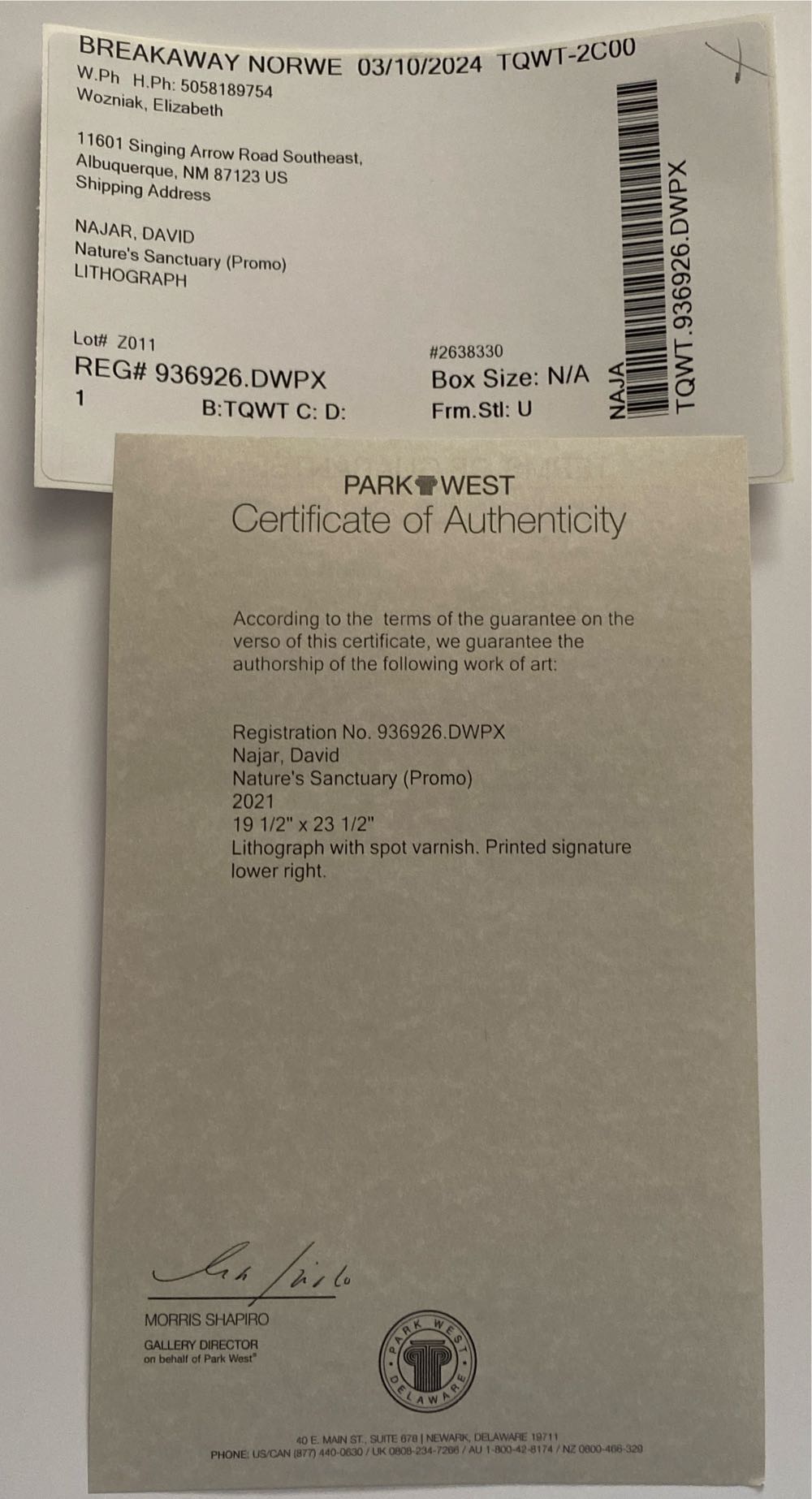 Nature’s Sanctuary - David Najar art collectible - Main Image 3