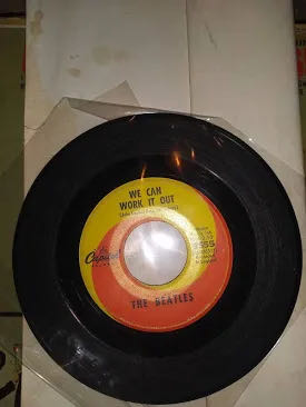 1965 Dec. The Beatles 45rpm Day Tripper/ We Can Work It Out  art collectible - Main Image 3