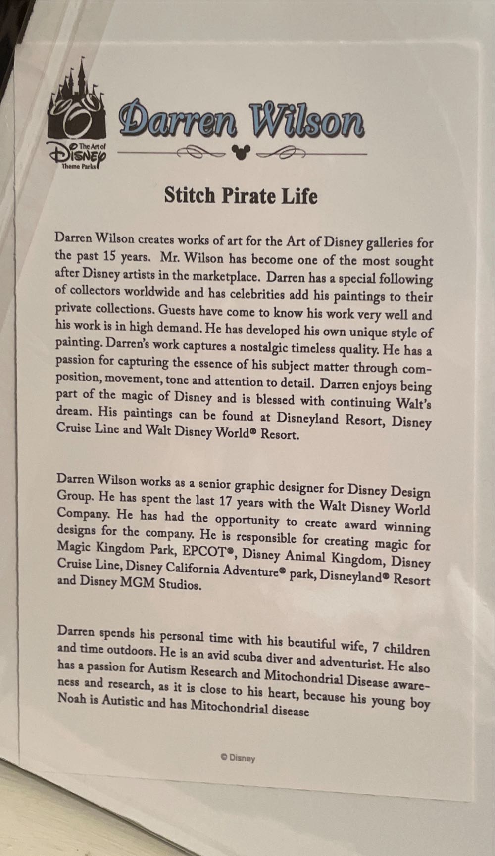 Stitch Pirate Life - Darren Wilson art collectible - Main Image 2