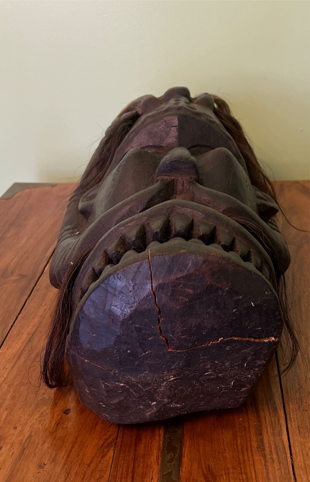 Wood Carved Mask  art collectible - Main Image 4