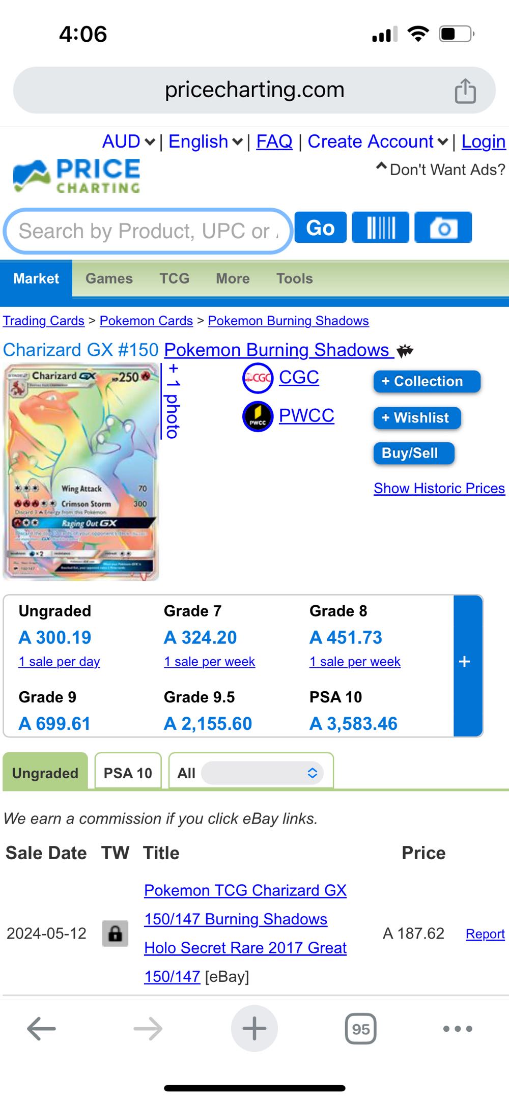 Charizard GX 150/147, Sun & Moon: Burning Shadows. August 4th, 2017.  art collectible - Main Image 2
