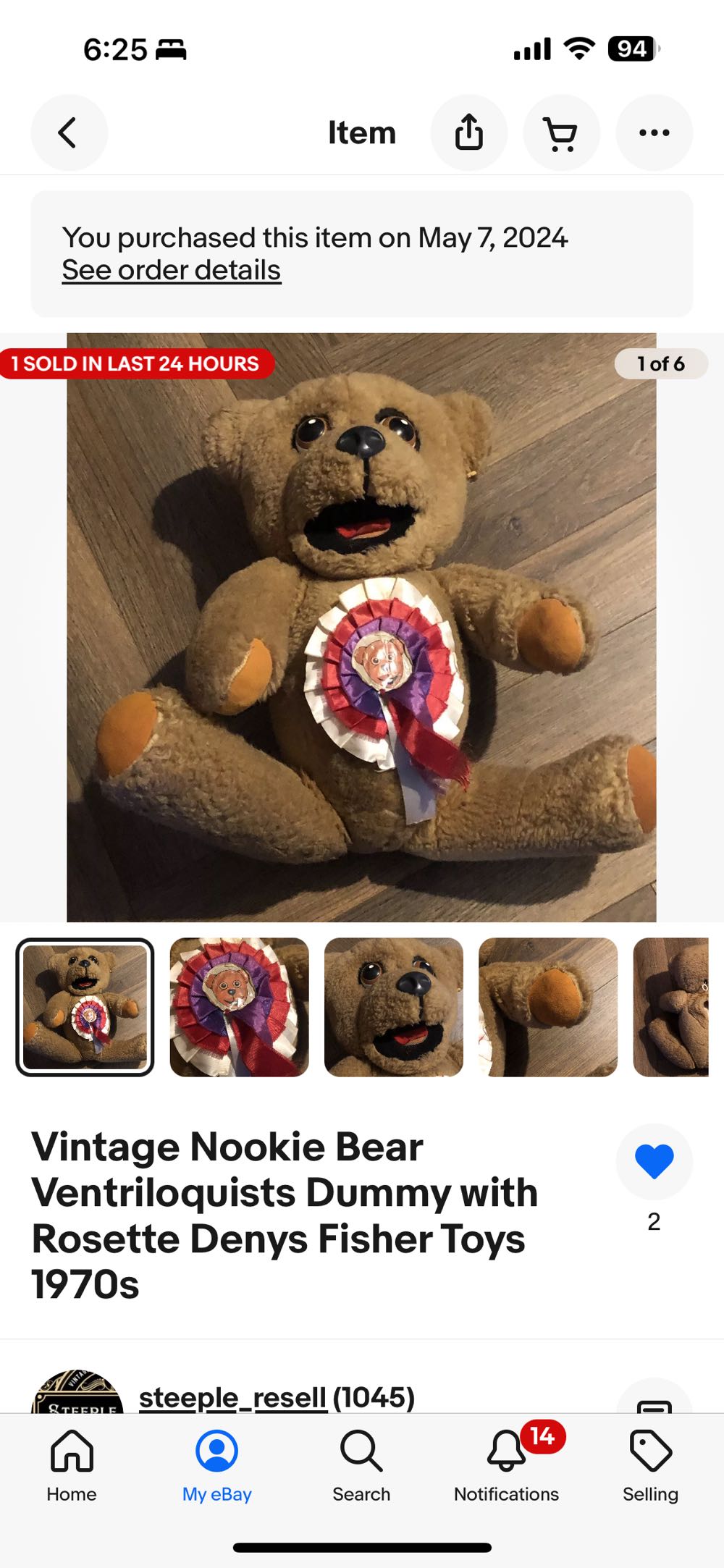 Nookie Bear - Roger D Courcey art collectible - Main Image 4