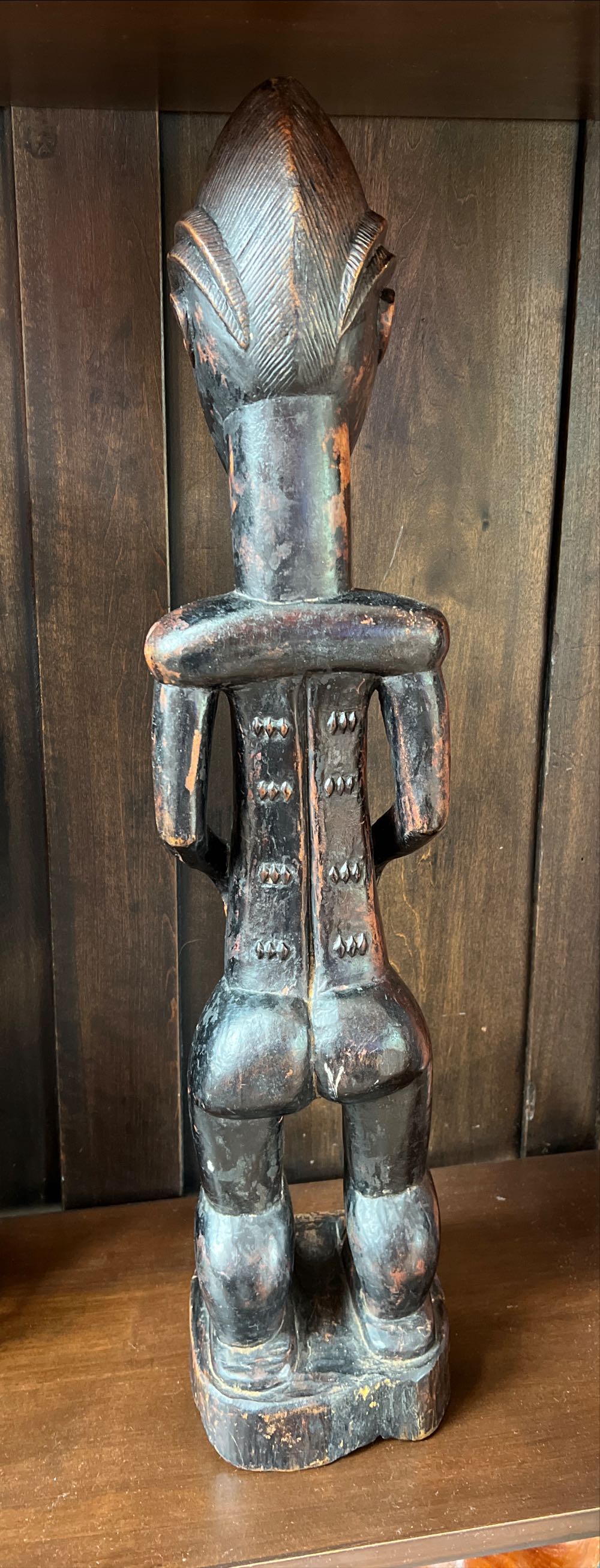 Wood Carved Female GL59  art collectible - Main Image 3