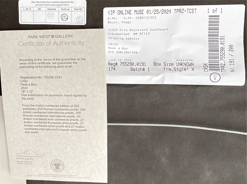 Peek a Boo - Cris X art collectible - Main Image 3