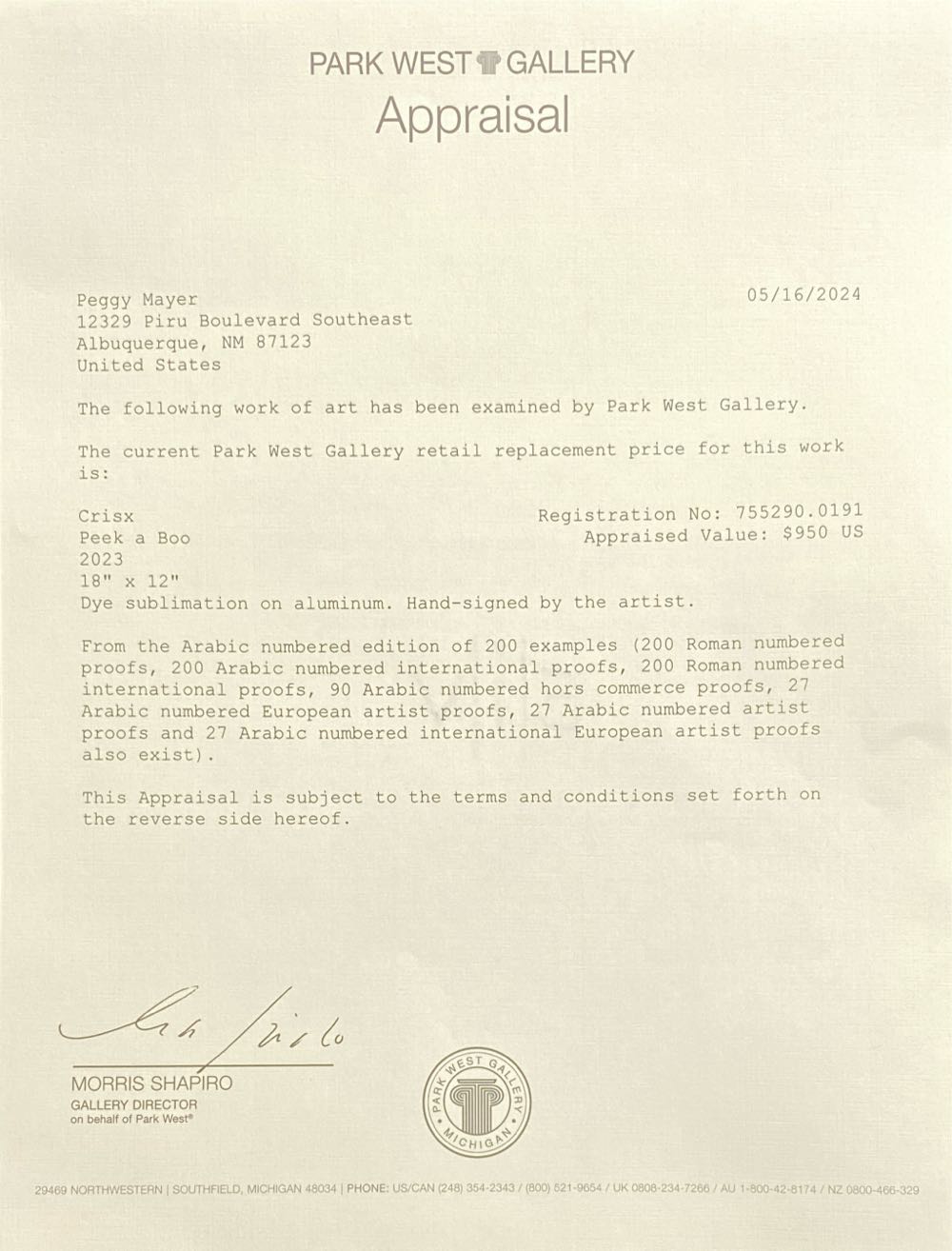 Peek a Boo - Cris X art collectible - Main Image 4