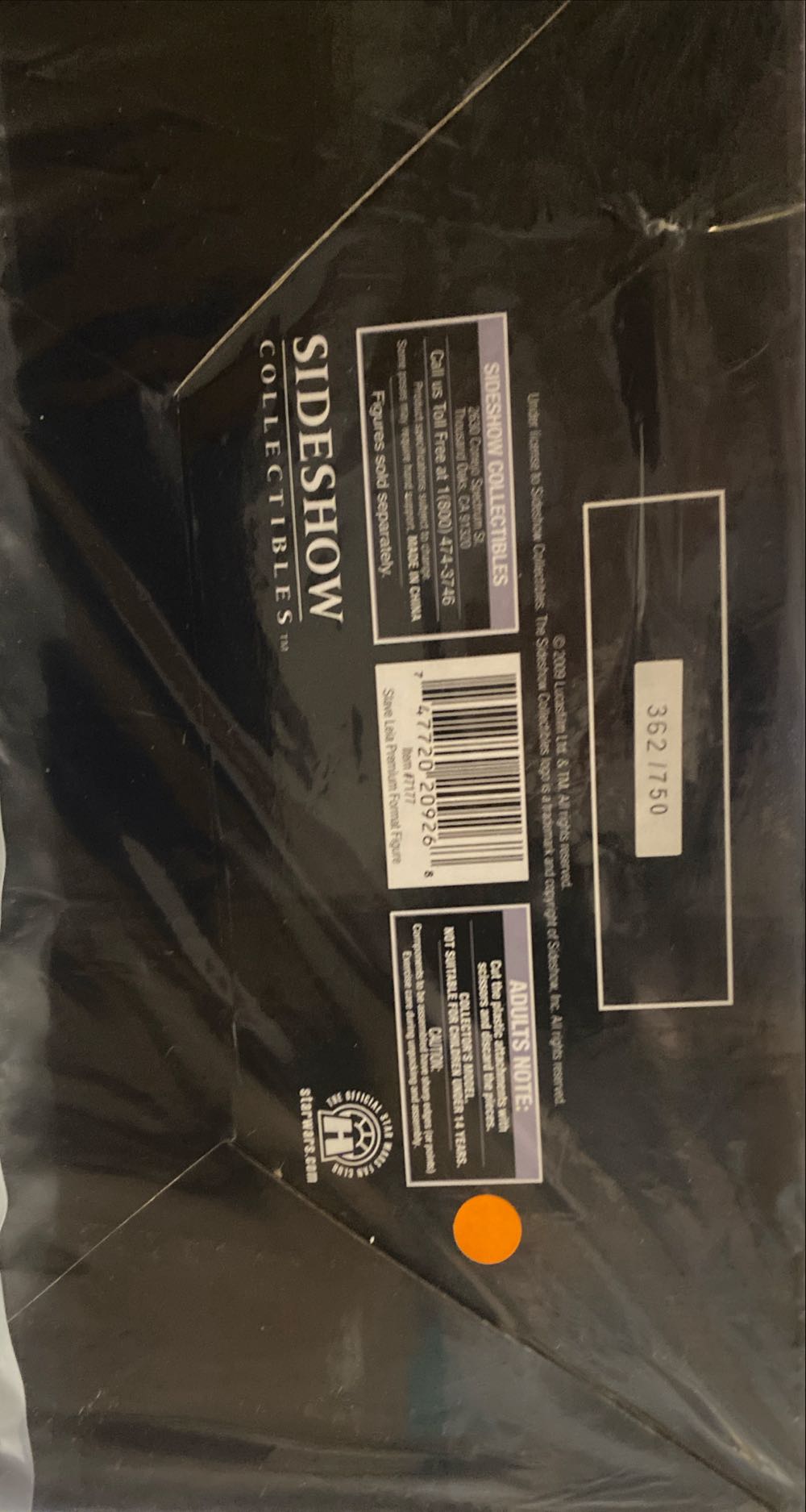 Slave Leia Premium Format Figure Sideshow Collectibles Limited Edition  art collectible [Barcode 747720209268] - Main Image 2