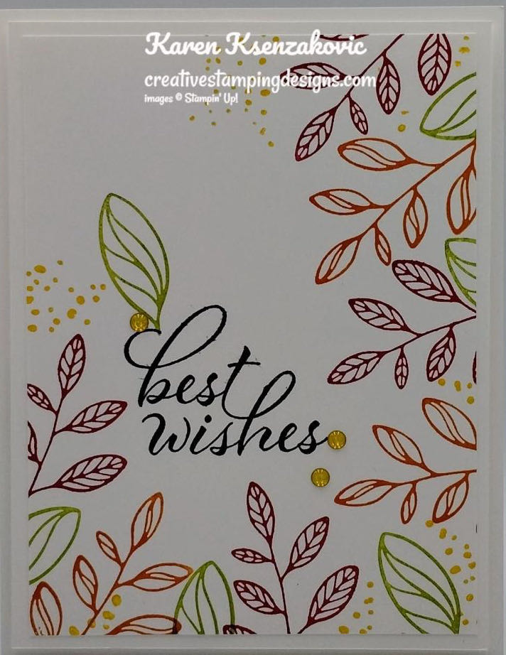 Layering Leaves - Stampin’ Up! art collectible [Barcode 161277] - Main Image 2