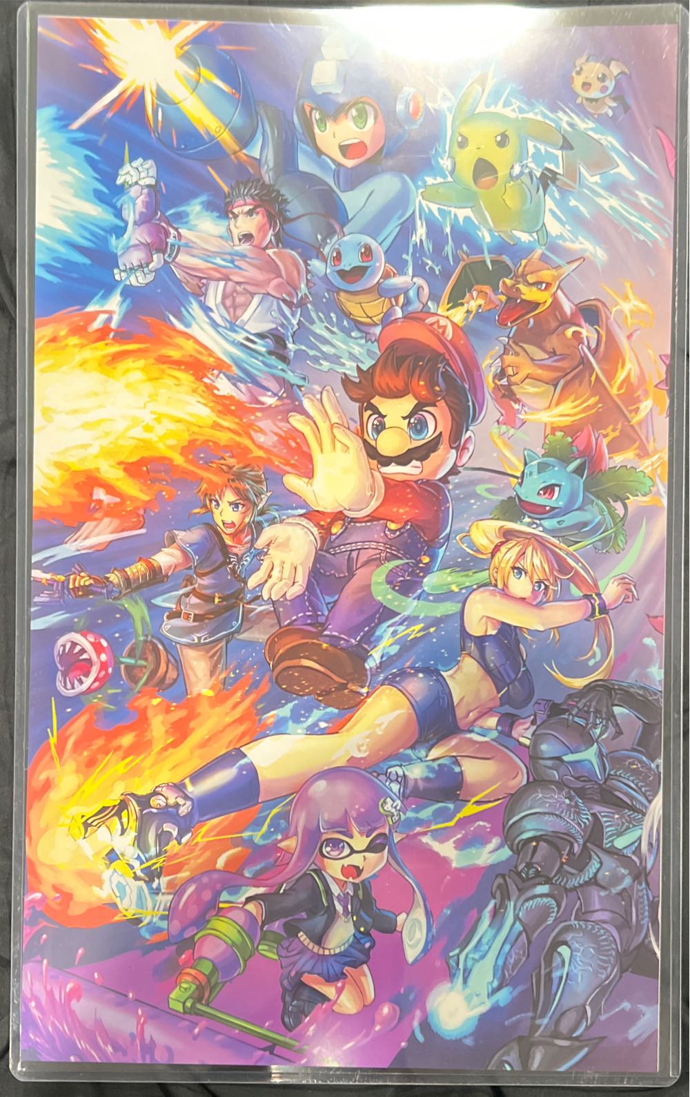 Super Marios Bro Smash Art Piece   art collectible - Main Image 2