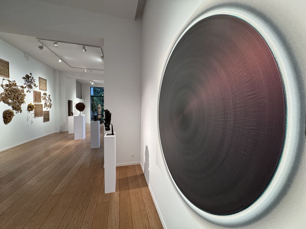 Central Form - Purple Dancing With Orange And Green - Robert Schaberl art collectible - Main Image 4