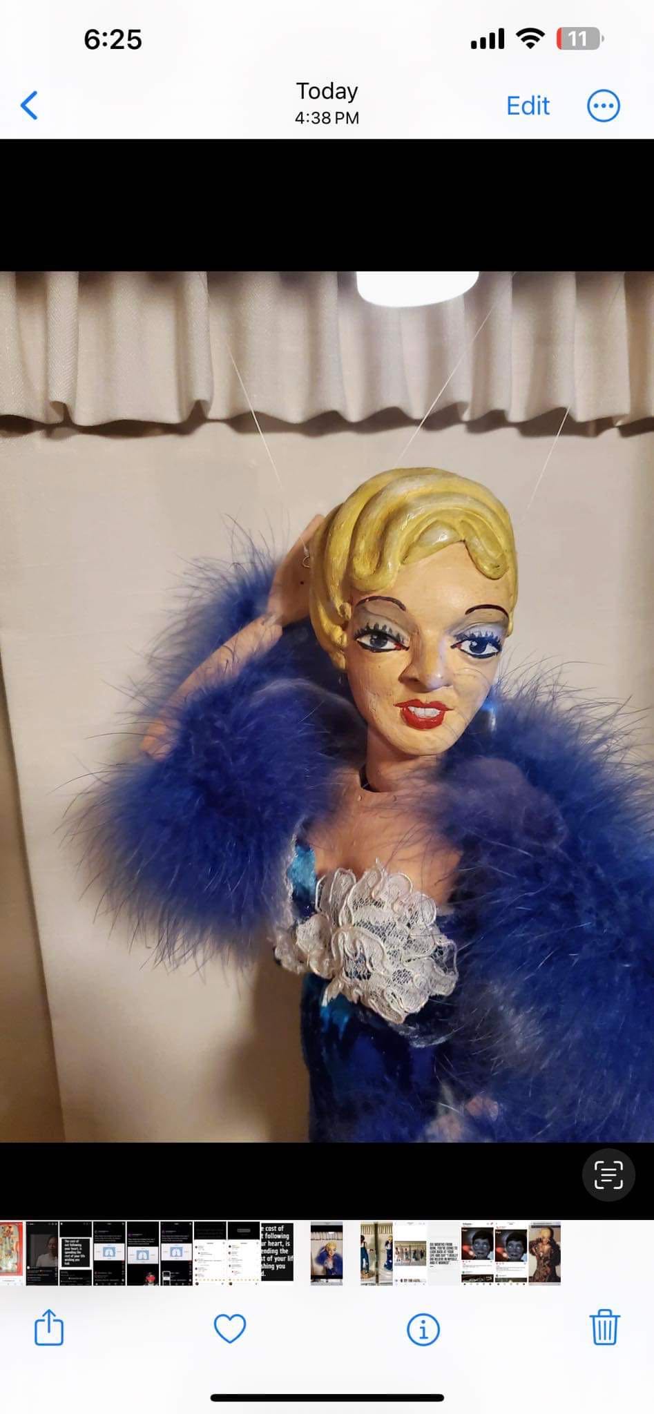 Bob Jones Marionette Mae West - Bob Jones art collectible - Main Image 2