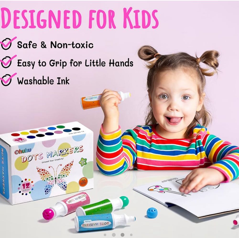 Ohuhu Washable Dot Markers  art collectible - Main Image 3