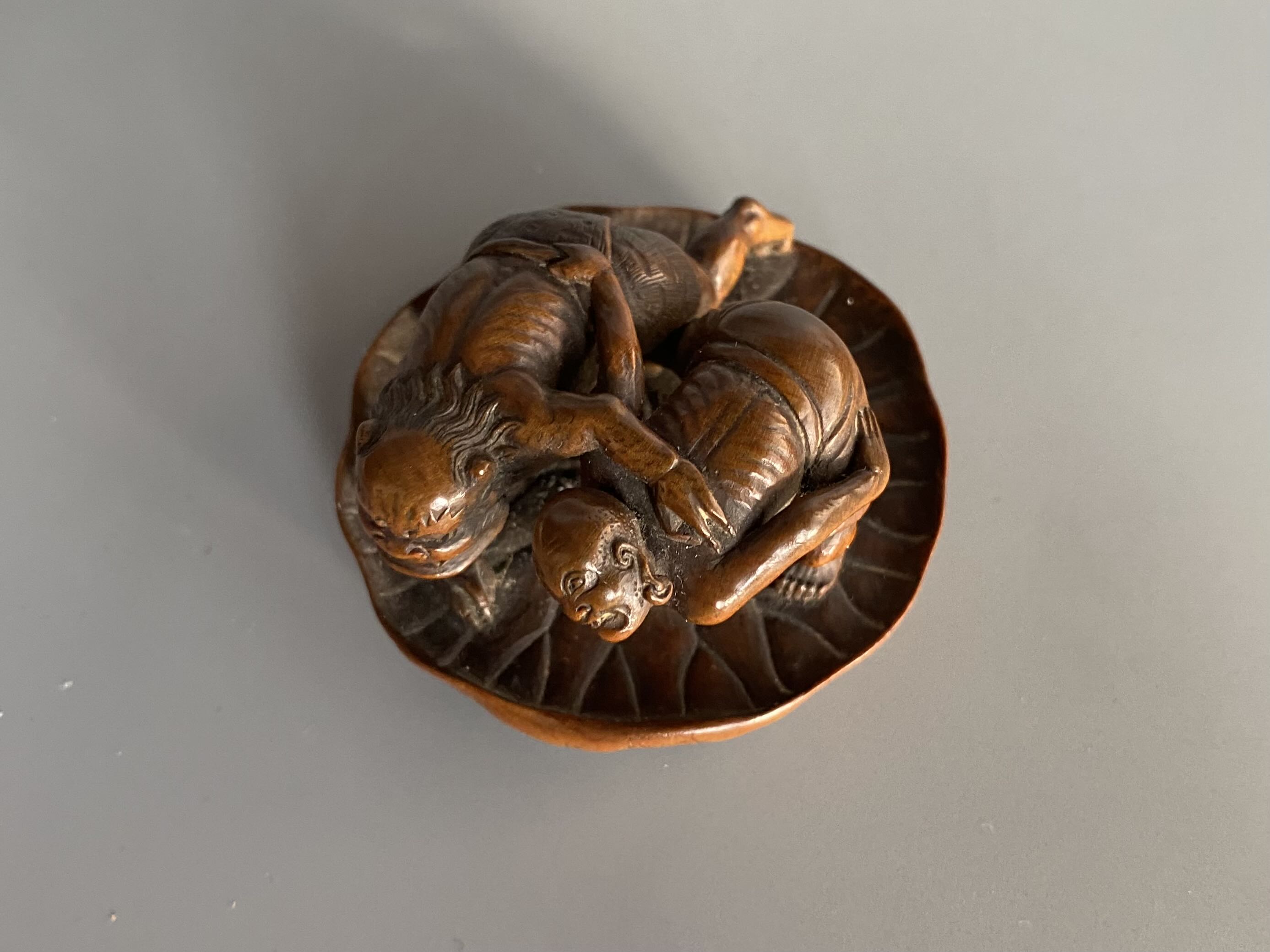 Jizo Bosatsu and Oni - Meikeisai Hojitsu art collectible - Main Image 3