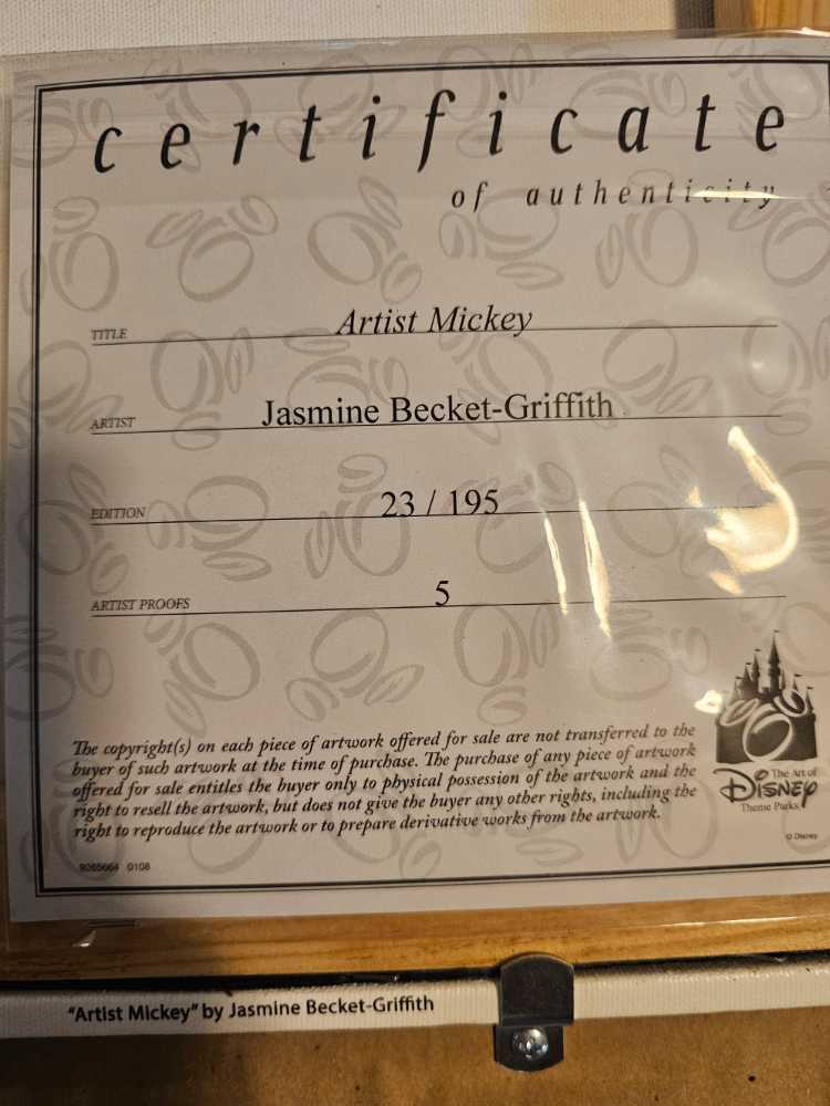 "Artist Mickey” - Jasmine Becket-Griffith art collectible - Main Image 4