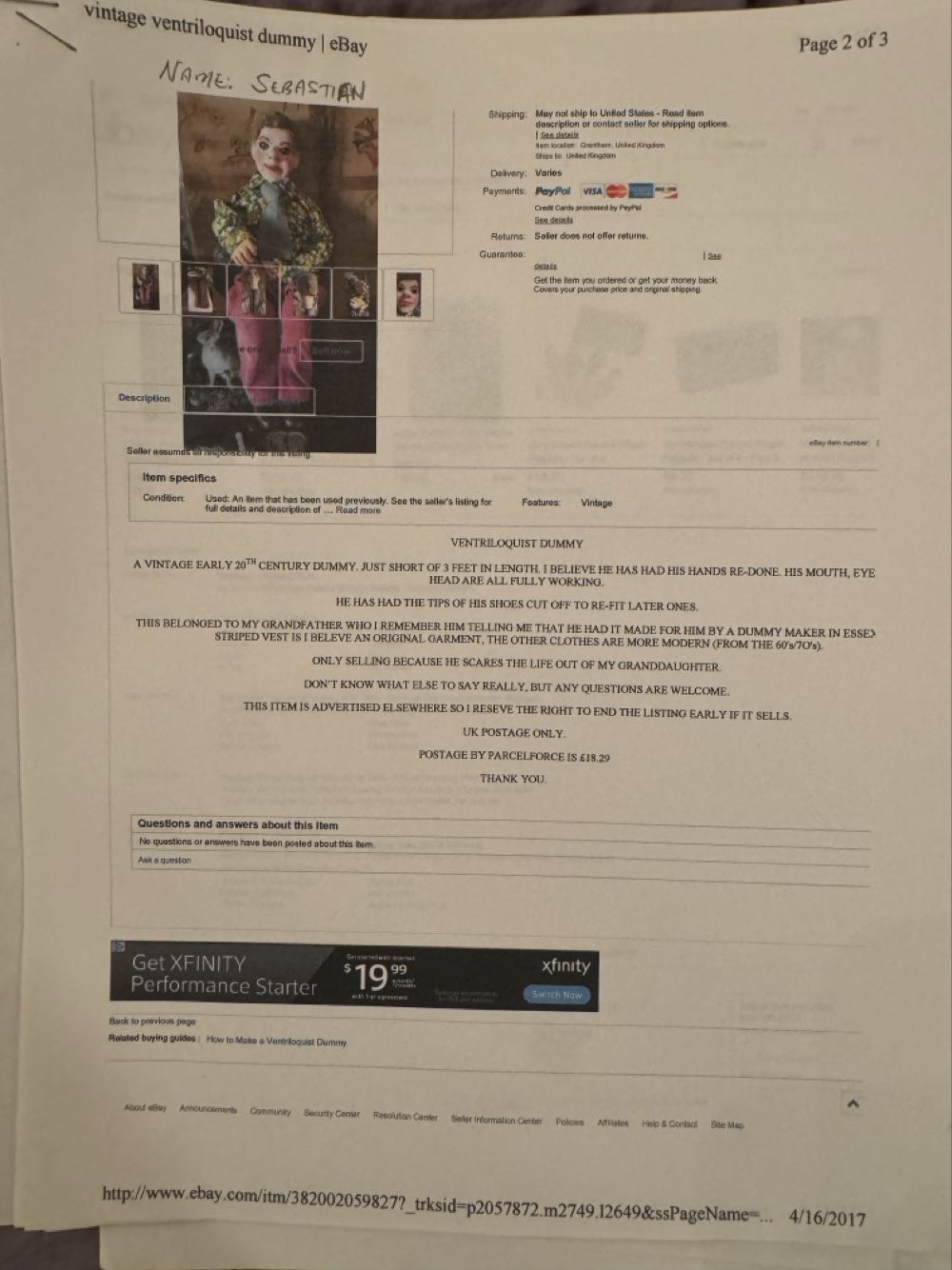 Brighton Sebastian - Herbert C Brighton art collectible - Main Image 2