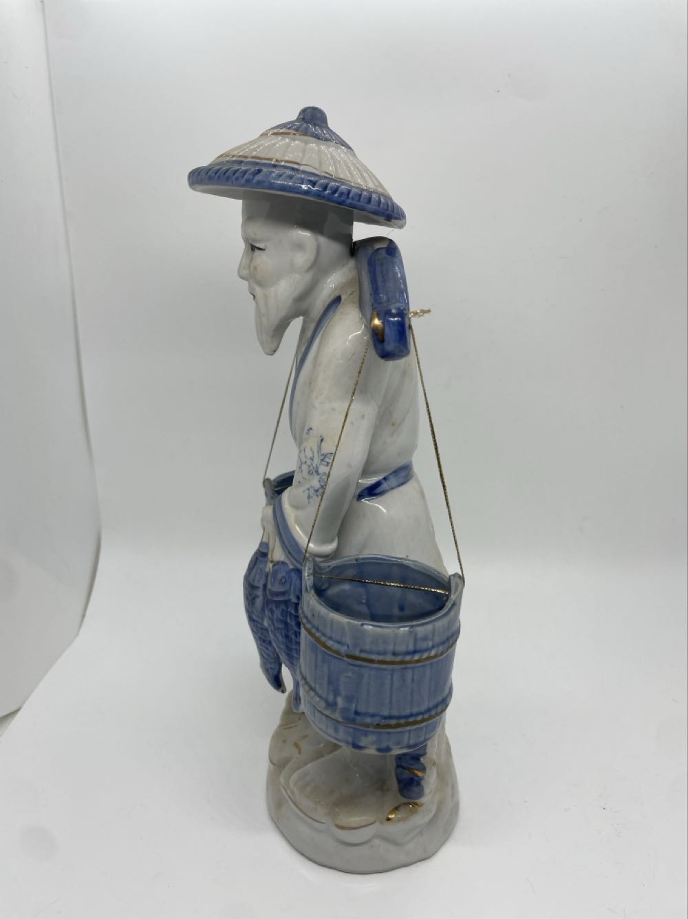 Chinese Fisherman Figure 8”  art collectible - Main Image 2