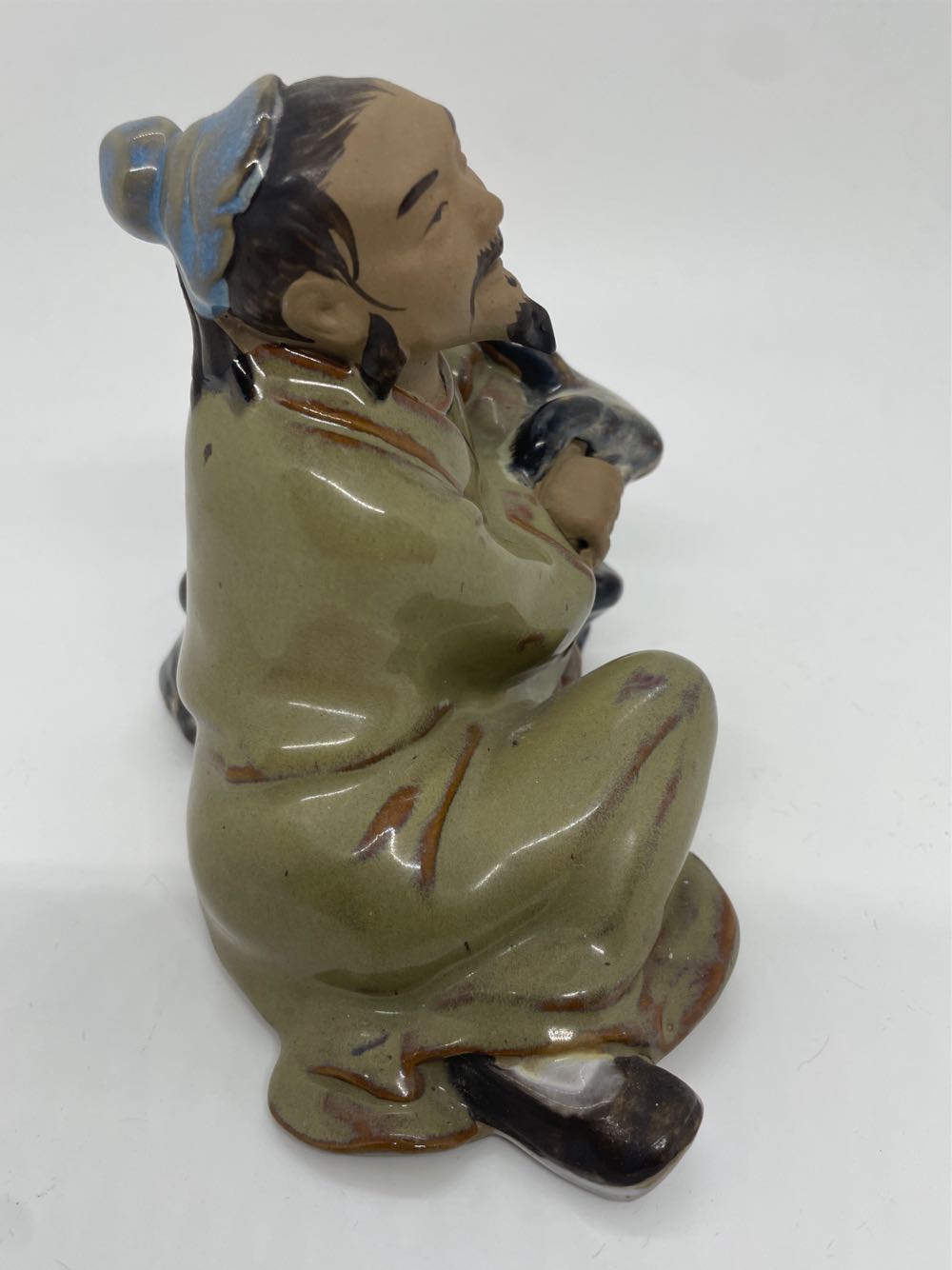 Chinese Wise Holy Mud Man Wanjiang Ewe Figure  art collectible - Main Image 4