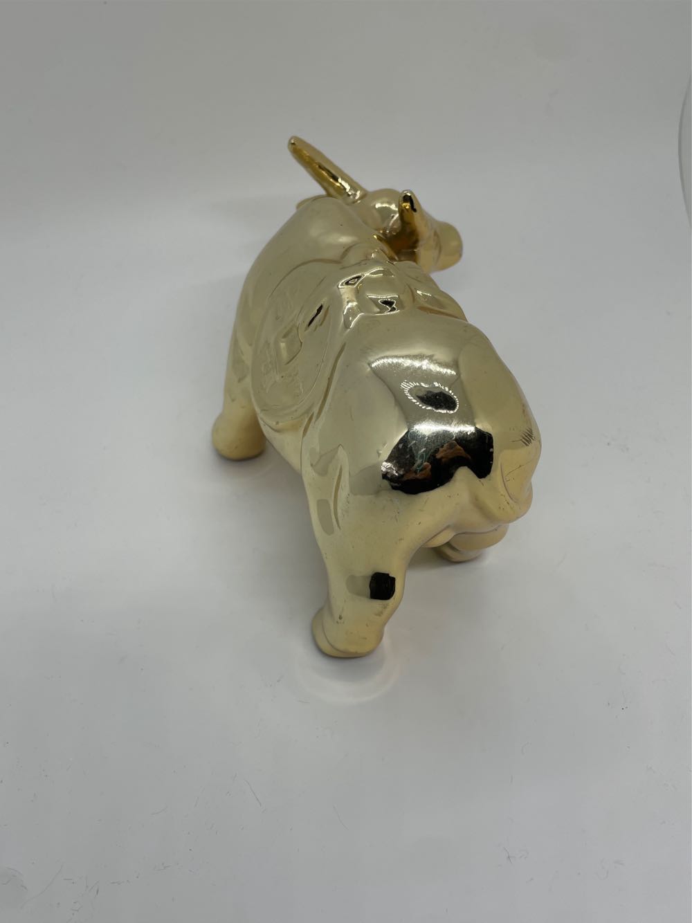 Chinese Bull Gold Color Statue  art collectible - Main Image 2