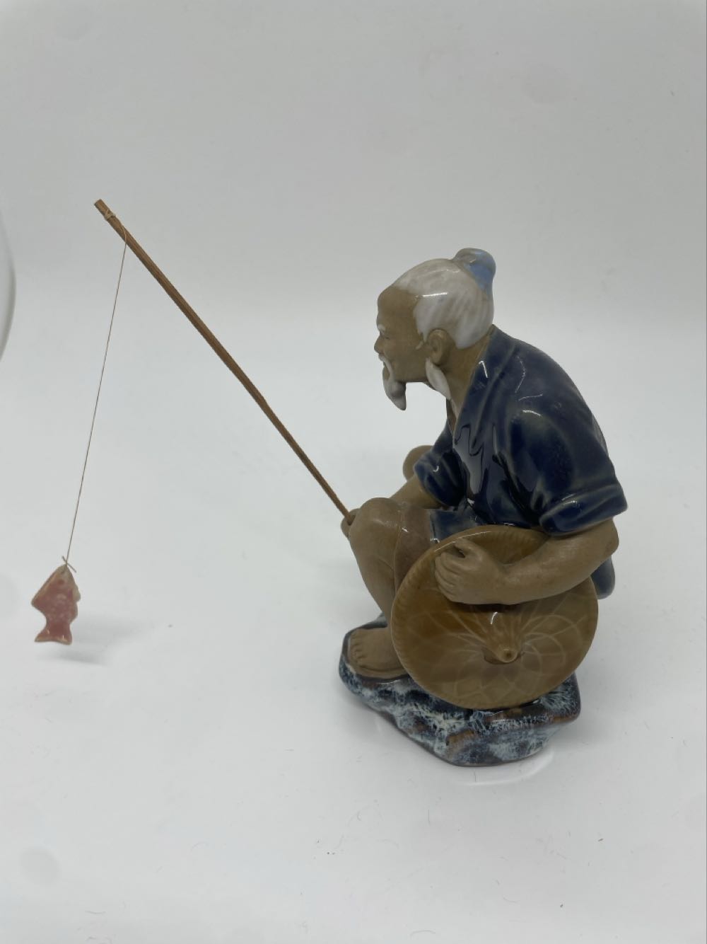 Chinese Mudman Fisherman Young Man  art collectible - Main Image 4