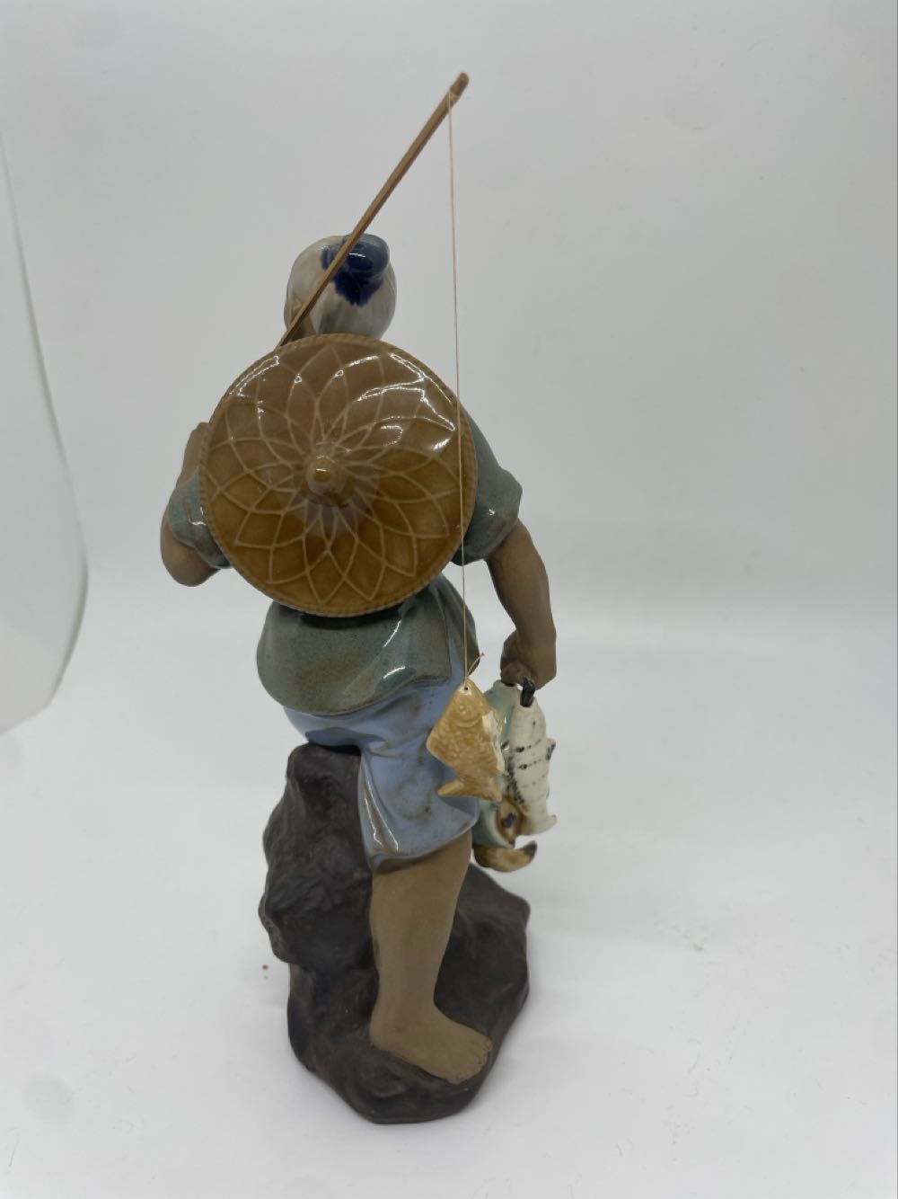 Chinese Mudman Fisherman Middle Age Man  art collectible - Main Image 3