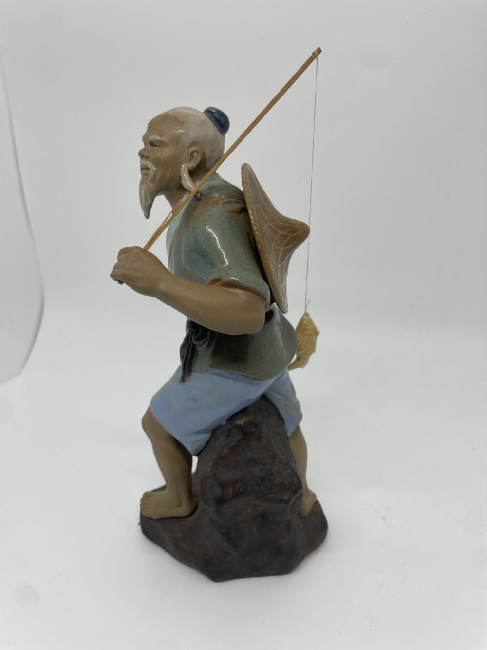 Chinese Mudman Fisherman Middle Age Man  art collectible - Main Image 4