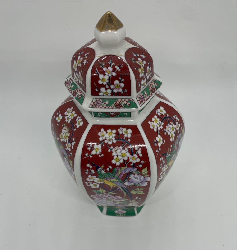Plum Blossom Bird Panel Jar  art collectible - Main Image 2