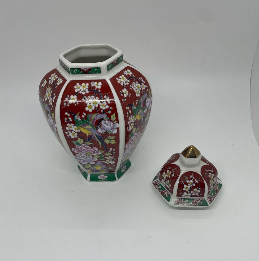 Plum Blossom Bird Panel Jar  art collectible - Main Image 3