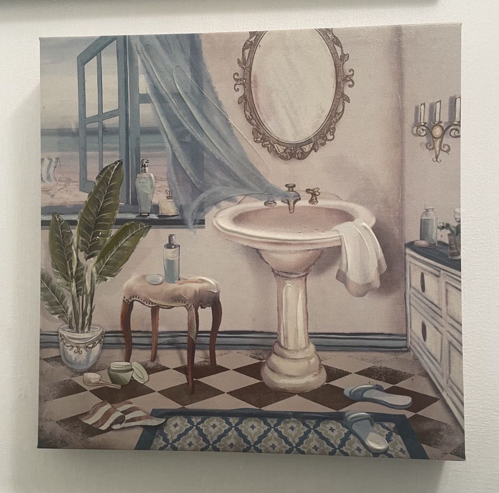 Bathroom Artwork Canvas Set  art collectible - Main Image 3