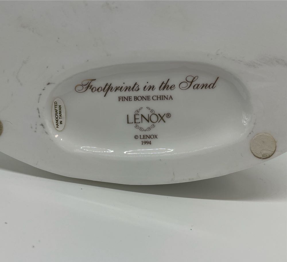 Footprints In The Sand - Lenox art collectible - Main Image 2