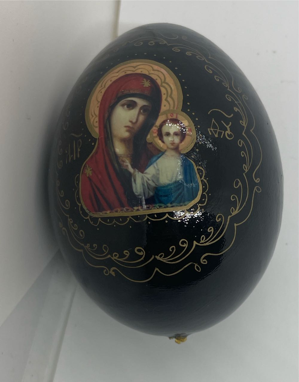 Russian Egg Virgin Mary  art collectible - Main Image 2