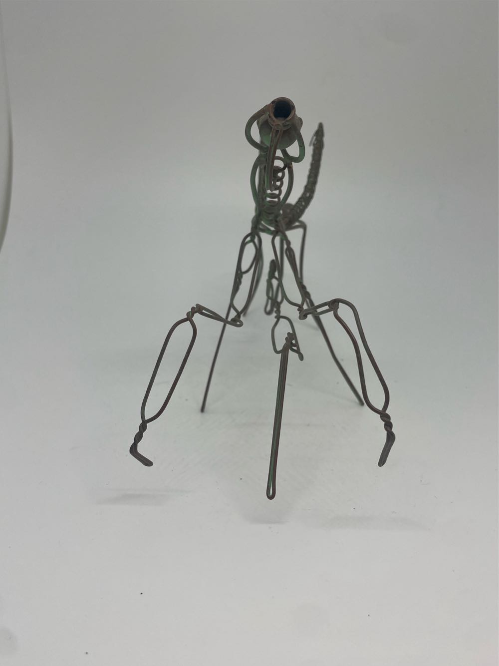 Praying Mantis Wire Sculpture  art collectible - Main Image 2
