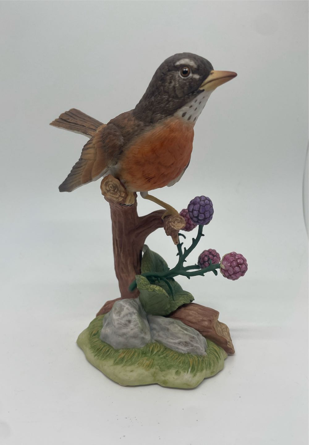 Robin With Blackberry Songbird Seeenade  - Studio Design art collectible - Main Image 2