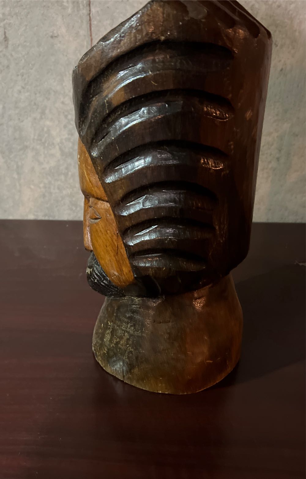 Wood Sculpture Head Gl88  art collectible - Main Image 4