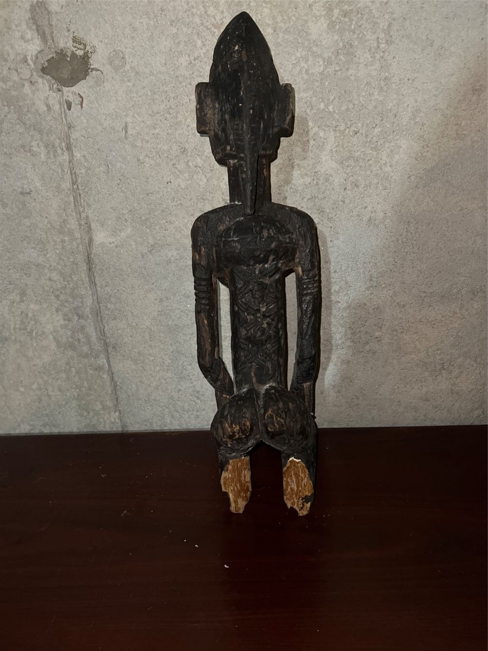 Wood Female Figure Ancient GL105  art collectible - Main Image 3