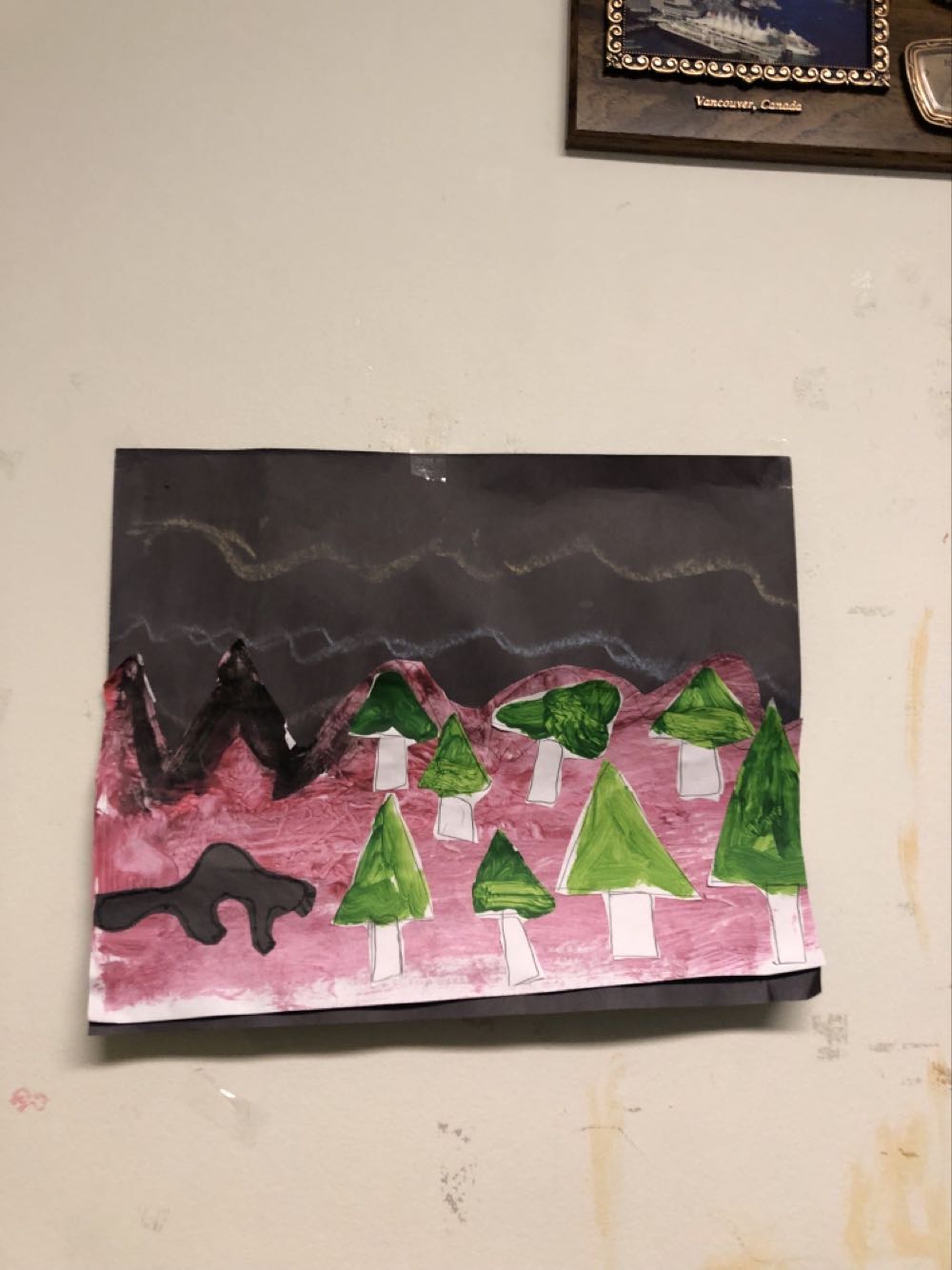 Gecko, Large Green And Purple