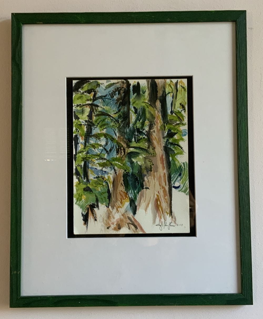 Canada: Vancouver Island, The Emily Carr Trees X 4 - Cheryl Mae Lobe Therias art collectible - Main Image 3