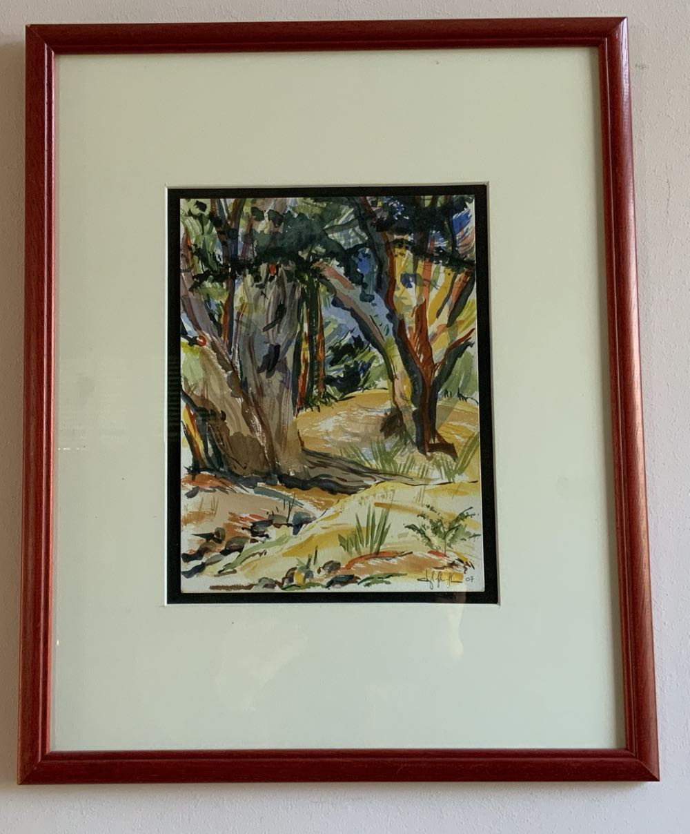 Canada: Vancouver Island, The Emily Carr Trees X 4 - Cheryl Mae Lobe Therias art collectible - Main Image 4