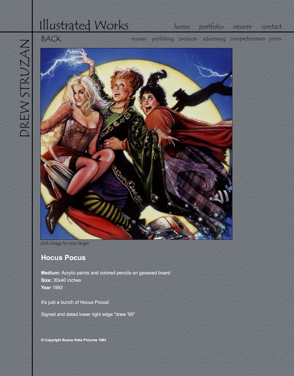 Hocus Pocus - Drew Struzan art collectible - Main Image 4