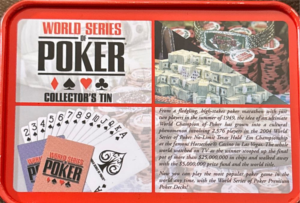 World Series Poker Collector’s Tin  art collectible - Main Image 2