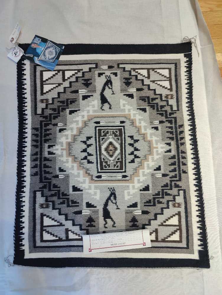 Burnham Weaving With Kokopeli - Helen Toledo art collectible - Main Image 2