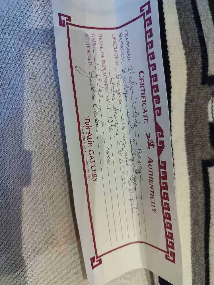 Burnham Weaving With Kokopeli - Helen Toledo art collectible - Main Image 3