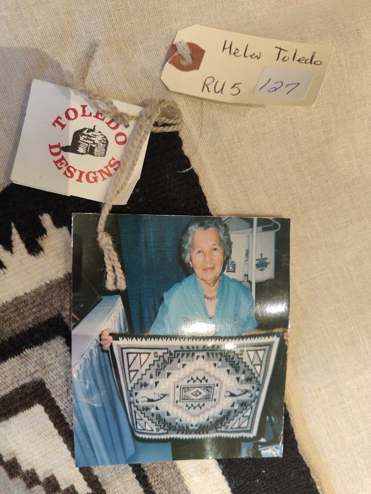 Burnham Weaving With Kokopeli - Helen Toledo art collectible - Main Image 4