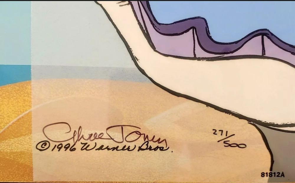 Daffy Duck Limited Ed. Cel 271/500 - Chuck Jones art collectible - Main Image 2