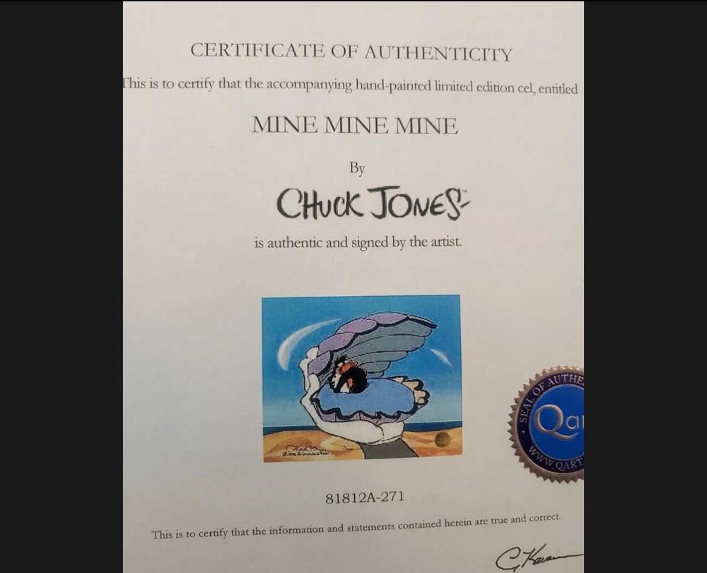 Daffy Duck Limited Ed. Cel 271/500 - Chuck Jones art collectible - Main Image 4