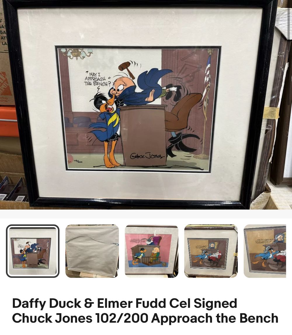 Daffy Duck Prof Lawyer Series 102/200 - Chuck Jones art collectible - Main Image 2