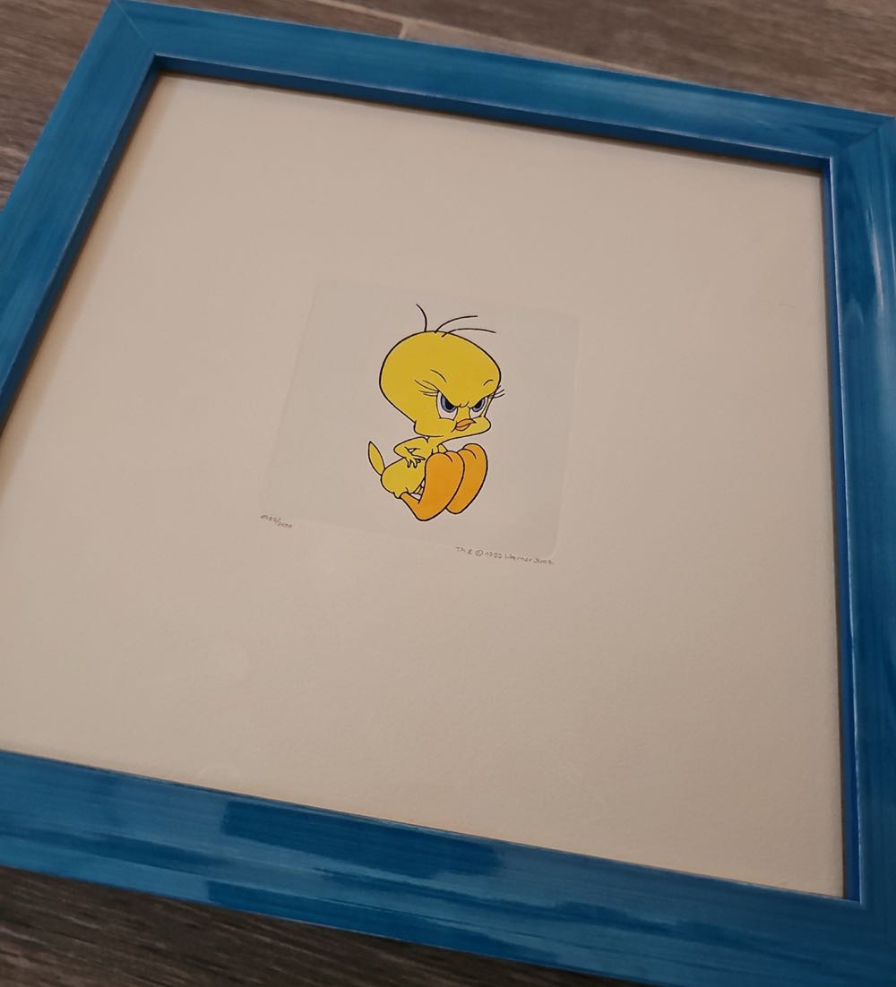 Tweety Bird LE Hand-Etching 1762/2000  art collectible - Main Image 2