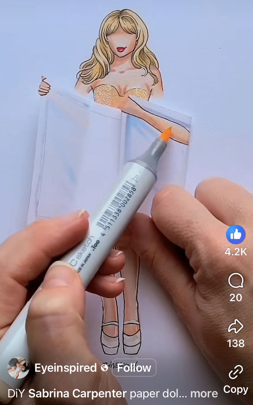 Custom DIY Paper Doll  art collectible - Main Image 4