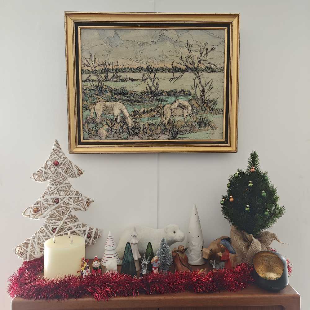 Chevaux en Camargue - Ambrogiani dit d’Orcino Toussaint art collectible - Main Image 3