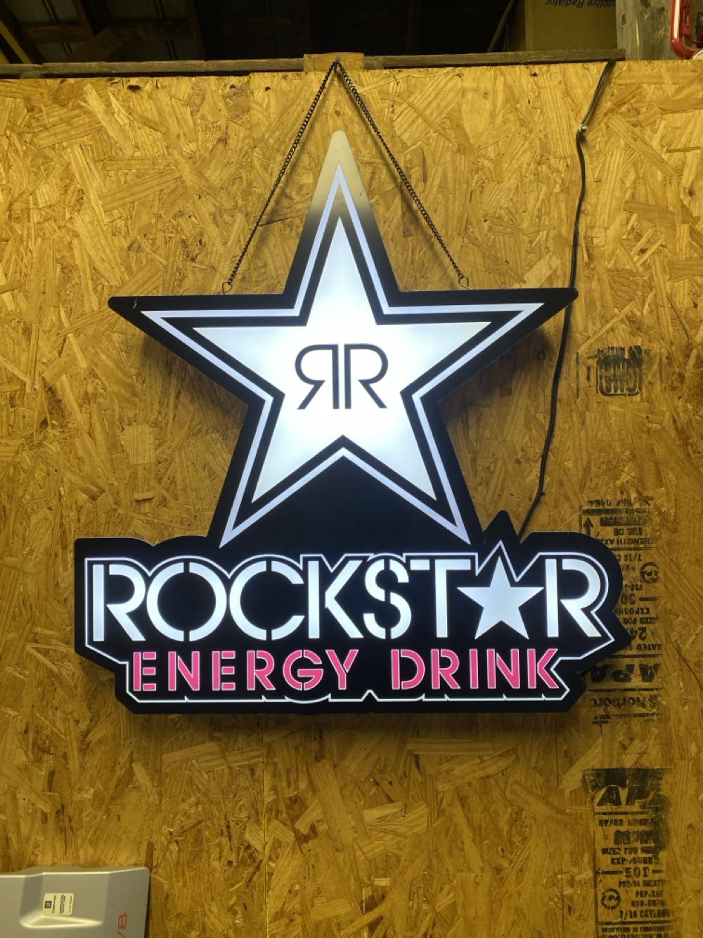 Rockstar Energy Sign (white) - Rockstar art collectible - Main Image 2
