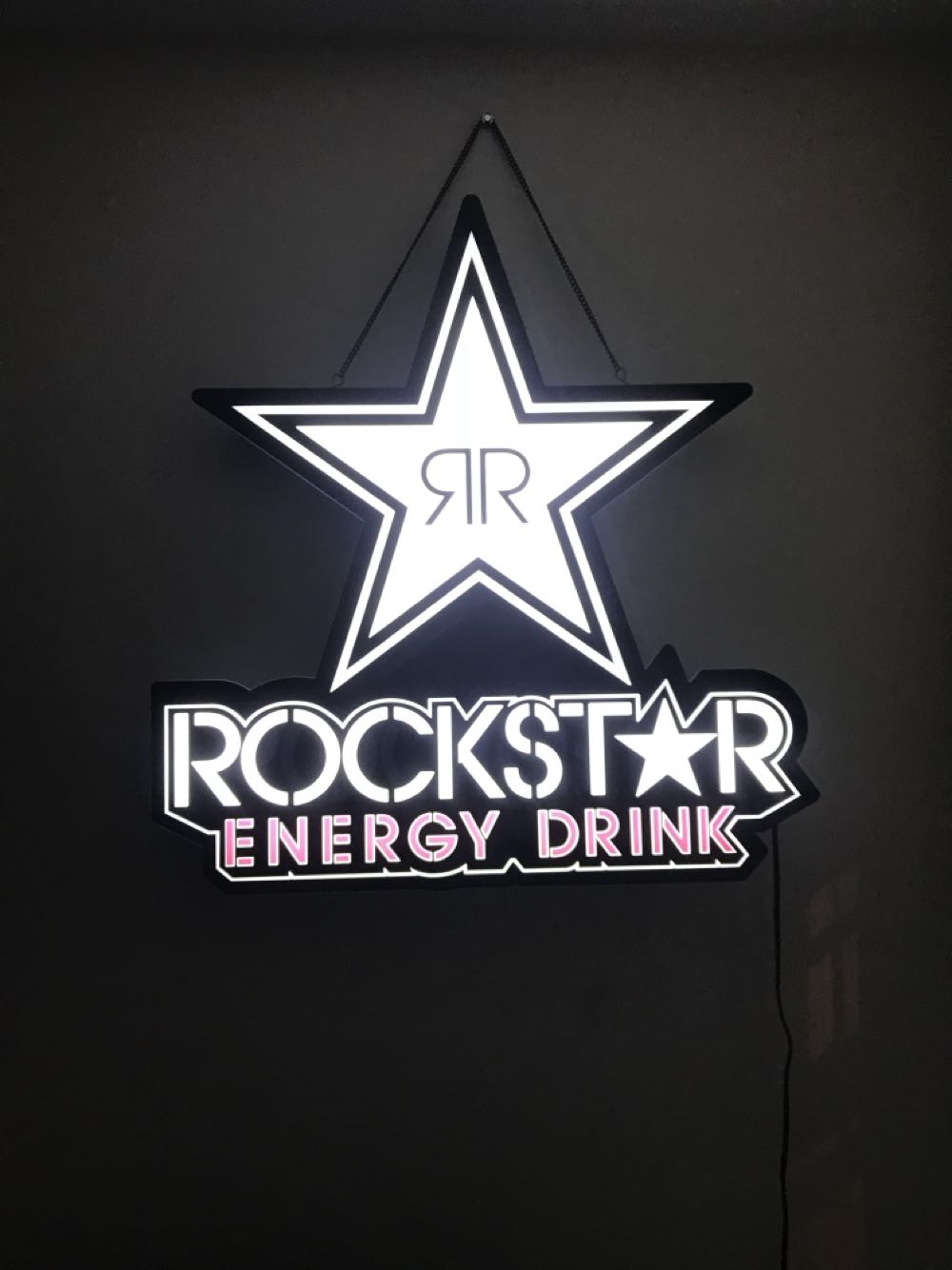 Rockstar Energy Sign (white) - Rockstar art collectible - Main Image 3